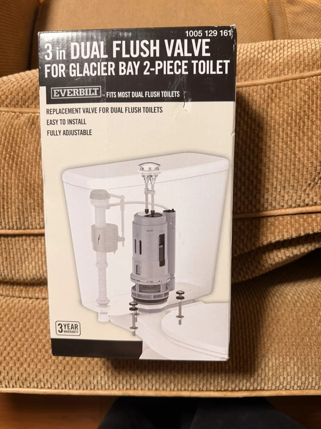 Everbilt 3 in Dual Flush Valve for Glacier Bay Toilet