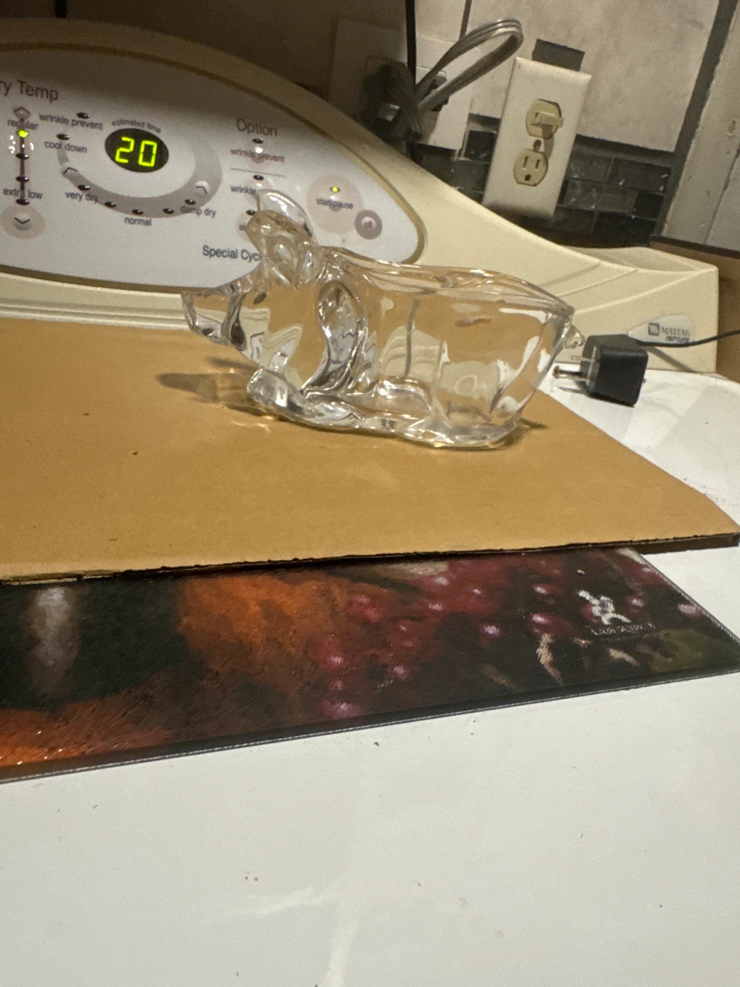 Clear Glass Pig Trinket Dish - photo 4