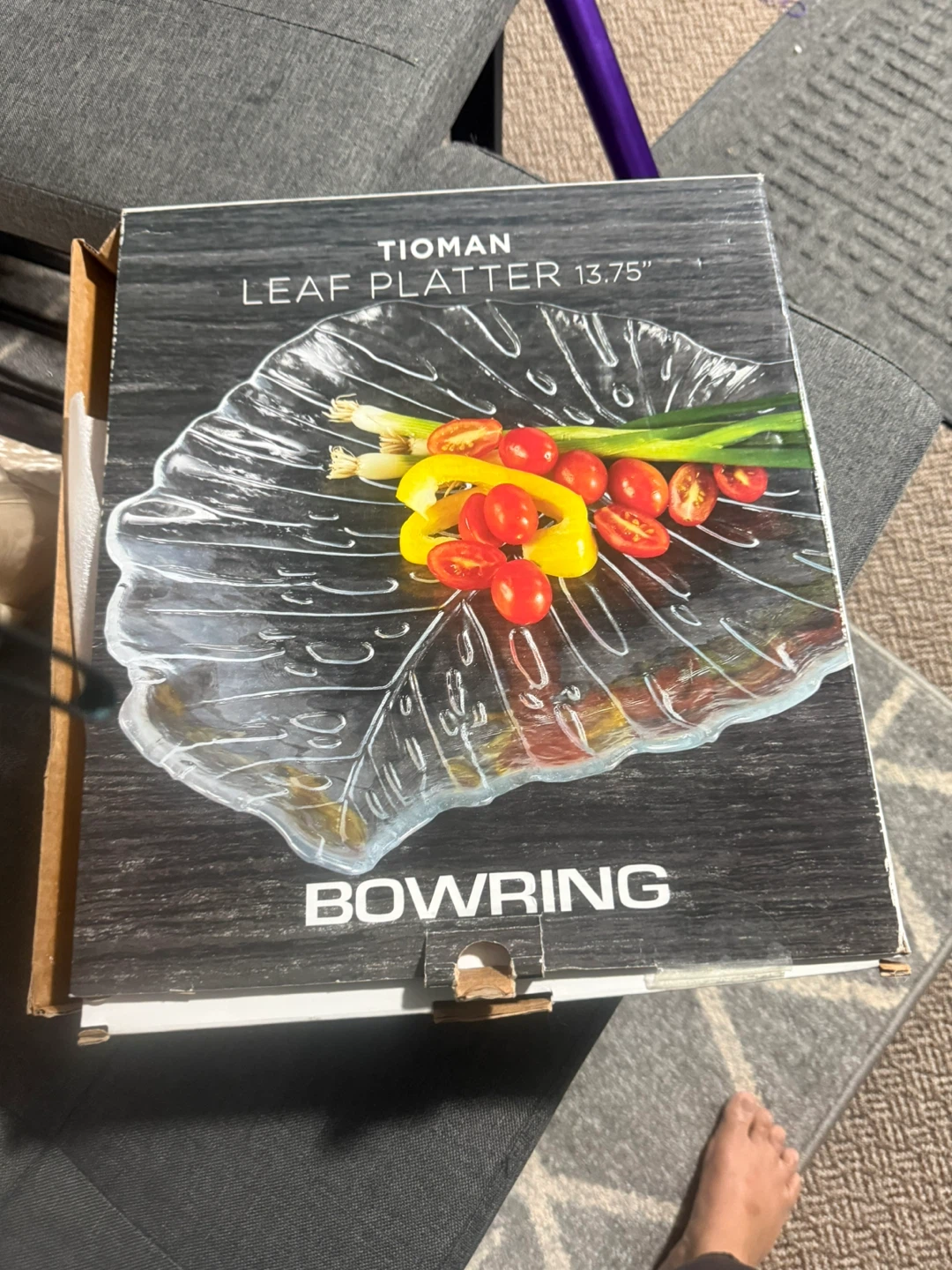 Bowring Tioman Leaf Platter 13.75" New in Box
