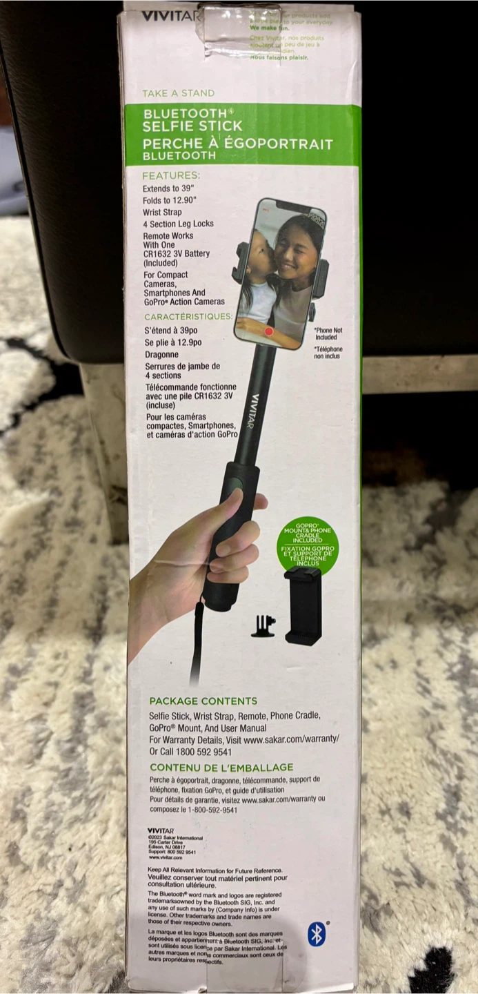 Vivitar Bluetooth Selfie Stick - Like New! - photo 3