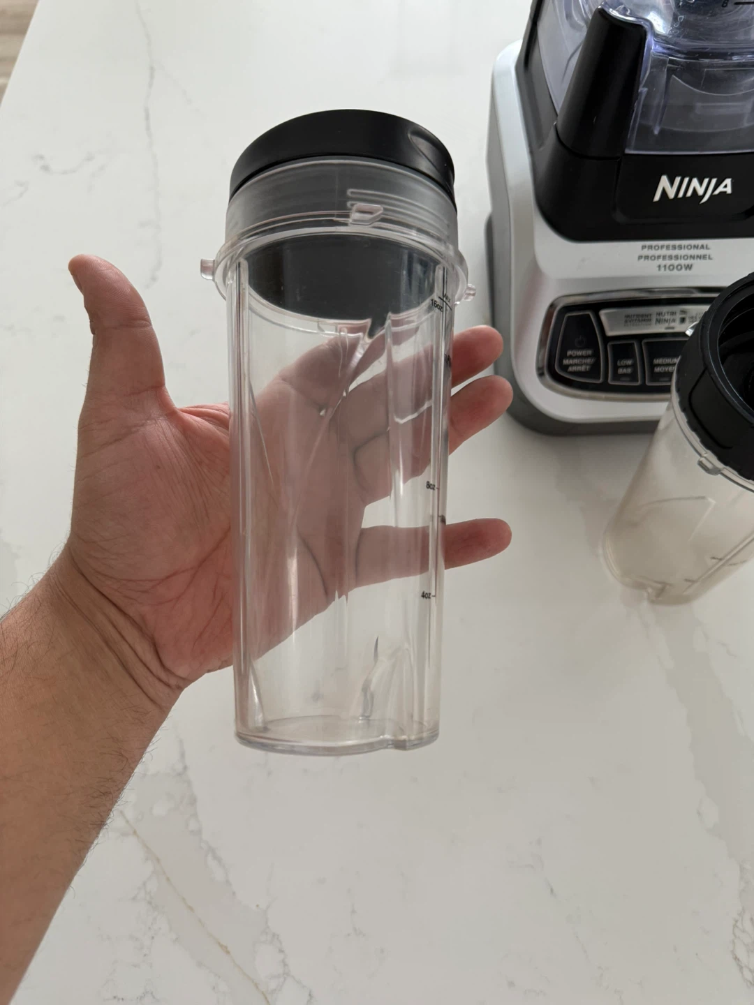Ninja Professional 1100W Blender + Nutri Ninja Cups - photo 2