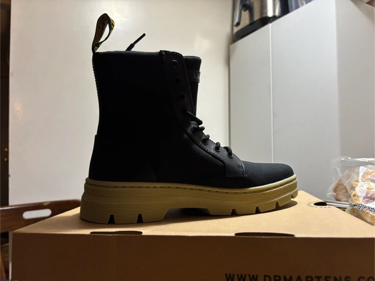 Dr. Martens Combs Black Canvas Boots - US 9 - photo 5