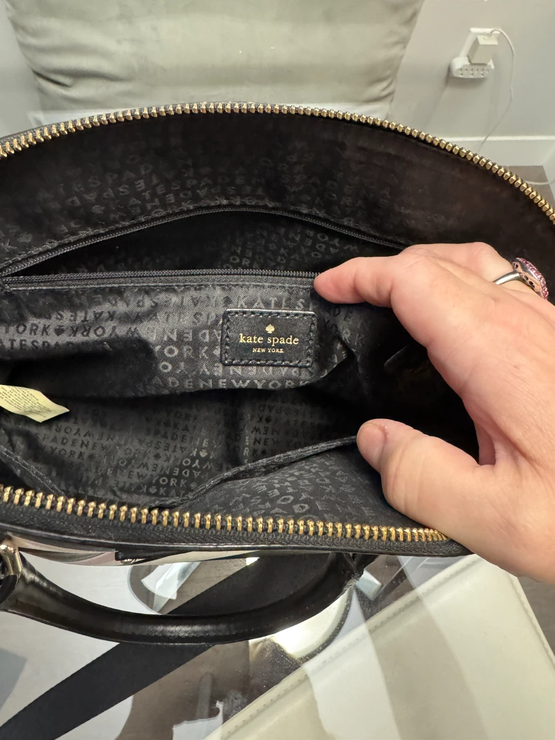 Kate Spade Striped Dome Satchel Bag - photo 3