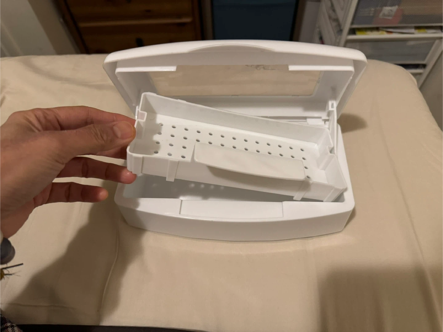 White Brush Sterilizer Box