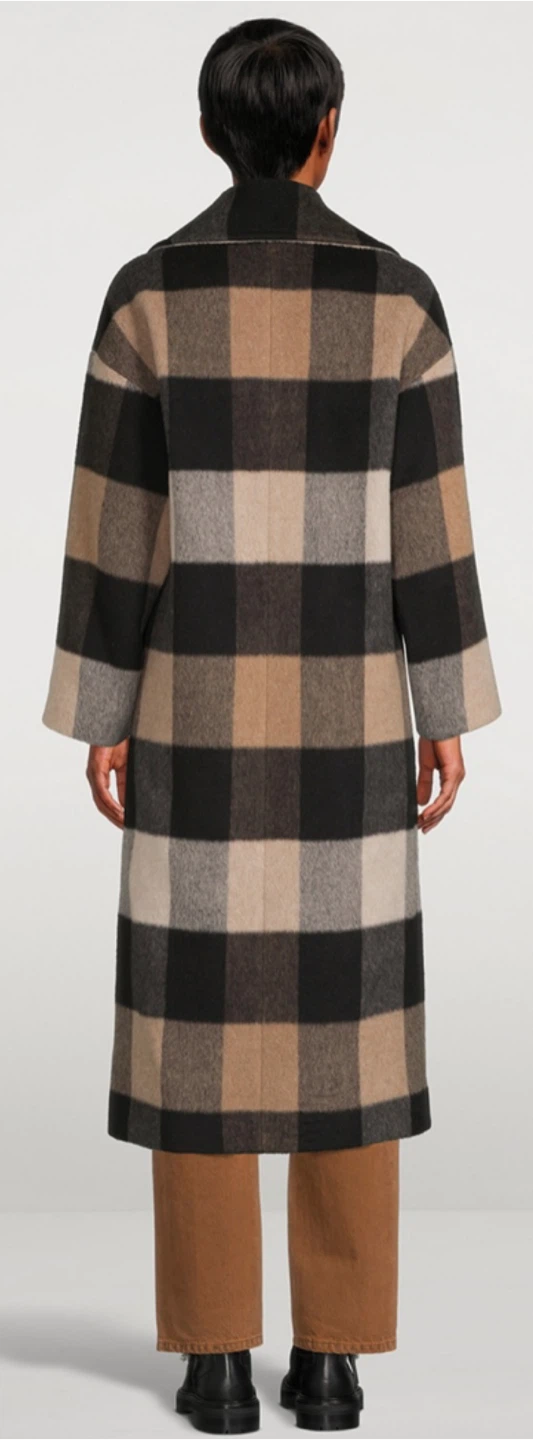 HISO Wool and Alpaca Check Print Coat - Holt Renfrew - photo 3