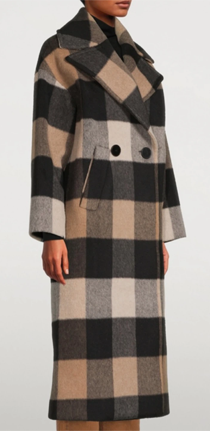HISO Wool and Alpaca Check Print Coat - Holt Renfrew - photo 4