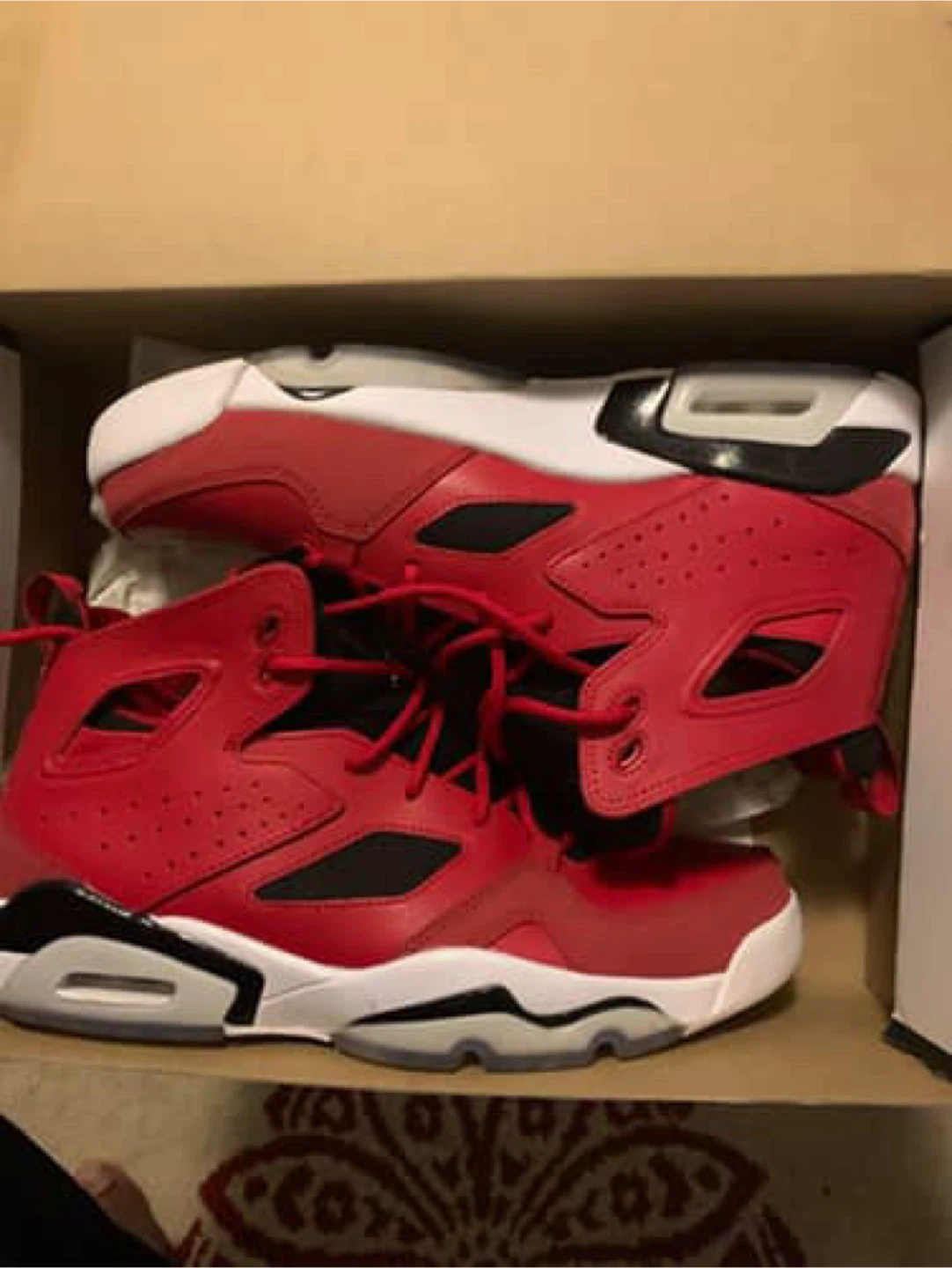 Jordan FLTCLB '91 Gym Red/White - Size 9