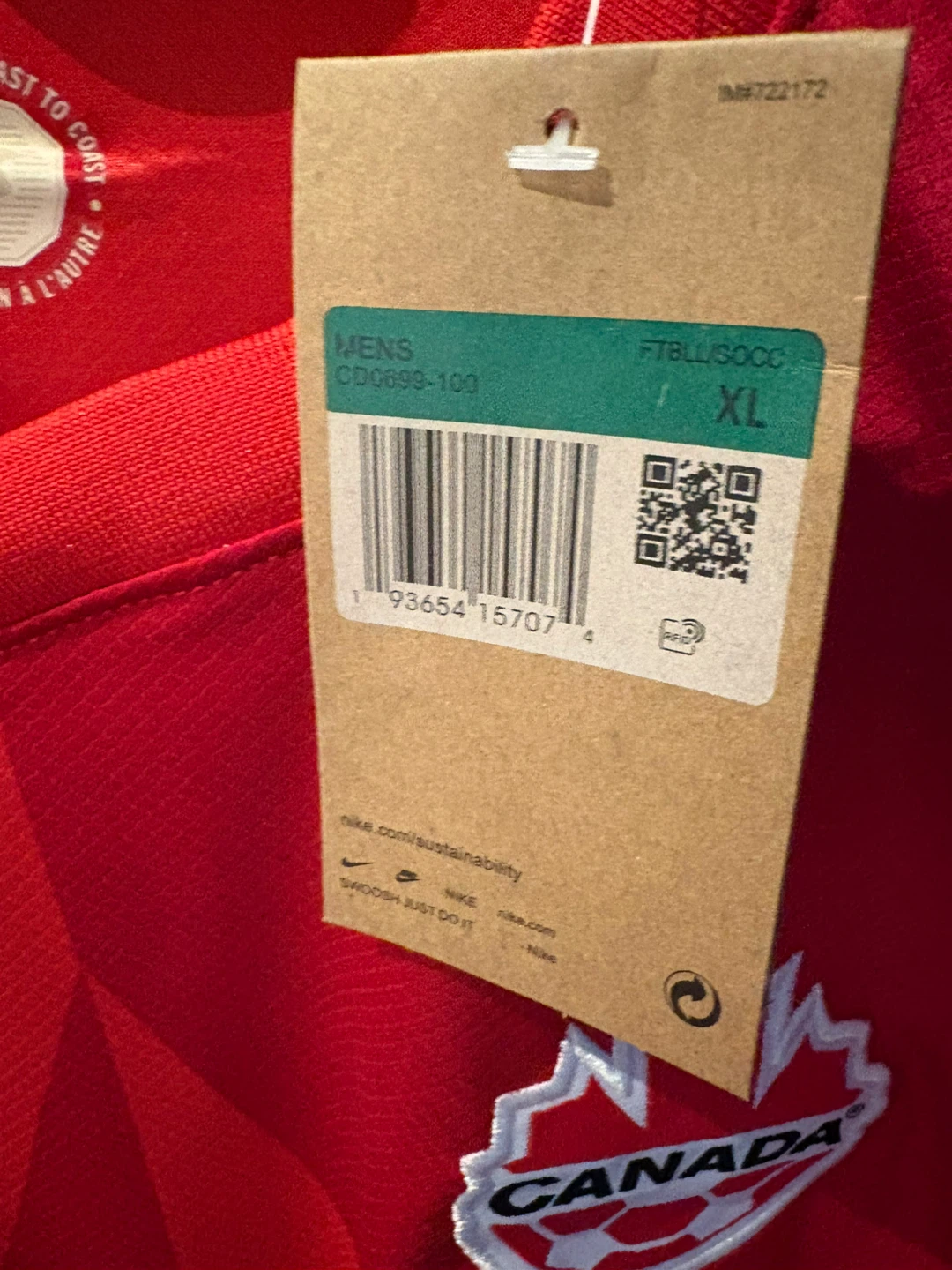 Nike Canada 2026 World Cup Soccer Jersey - New w/tags- Davies - photo 2