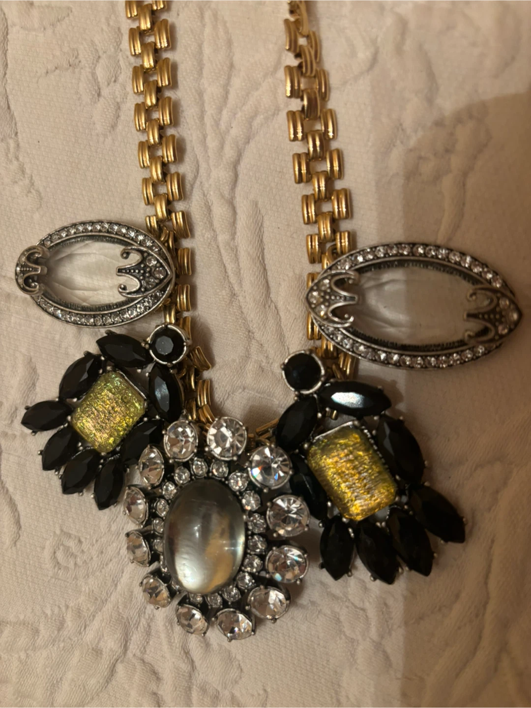 Gold Tone Statement Necklace