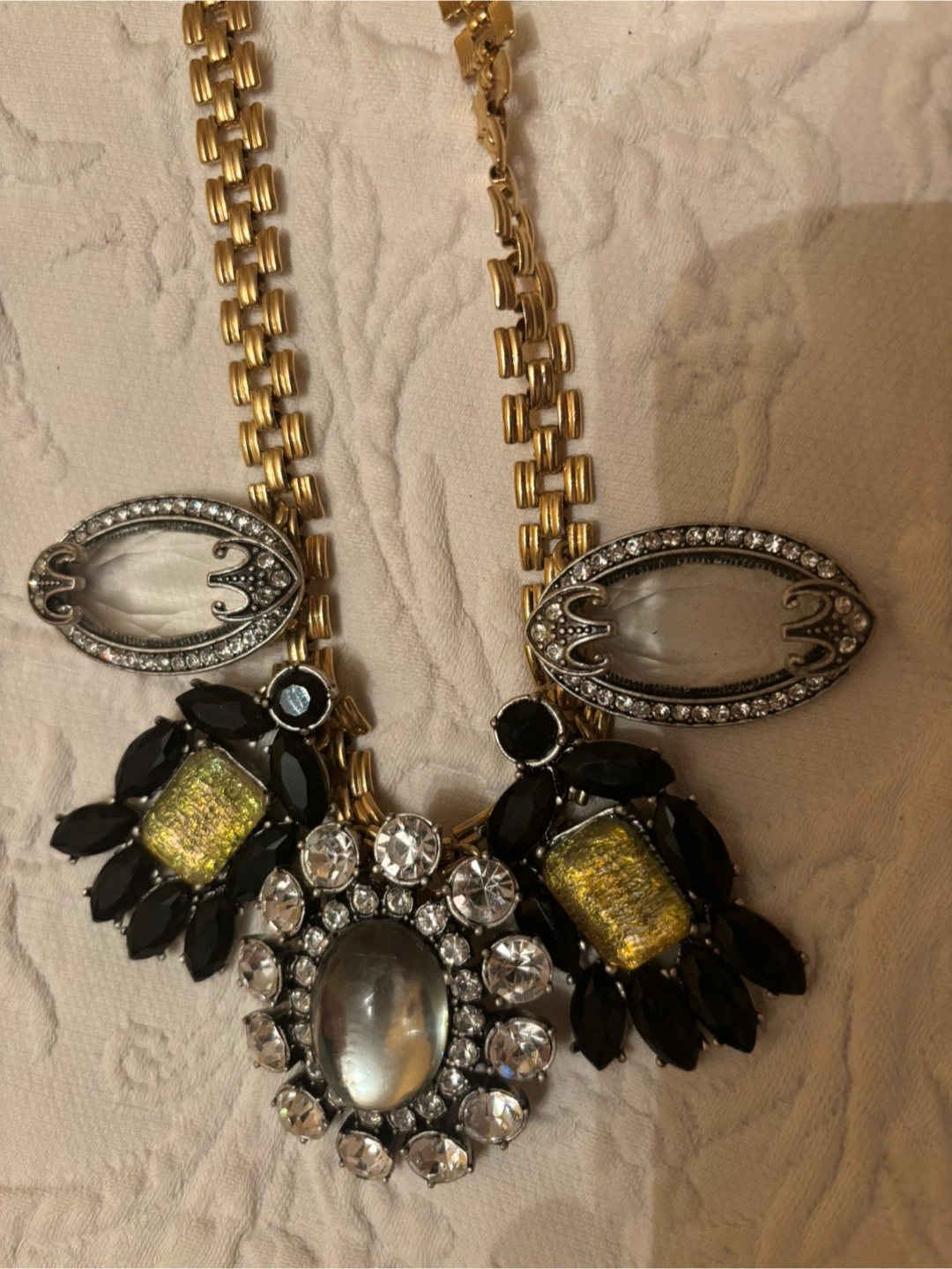 Gold Tone Statement Necklace - photo 2
