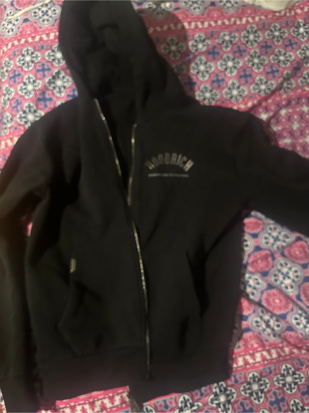 Hoodrich Black Zip-Up Hoodie - Size S - photo 2