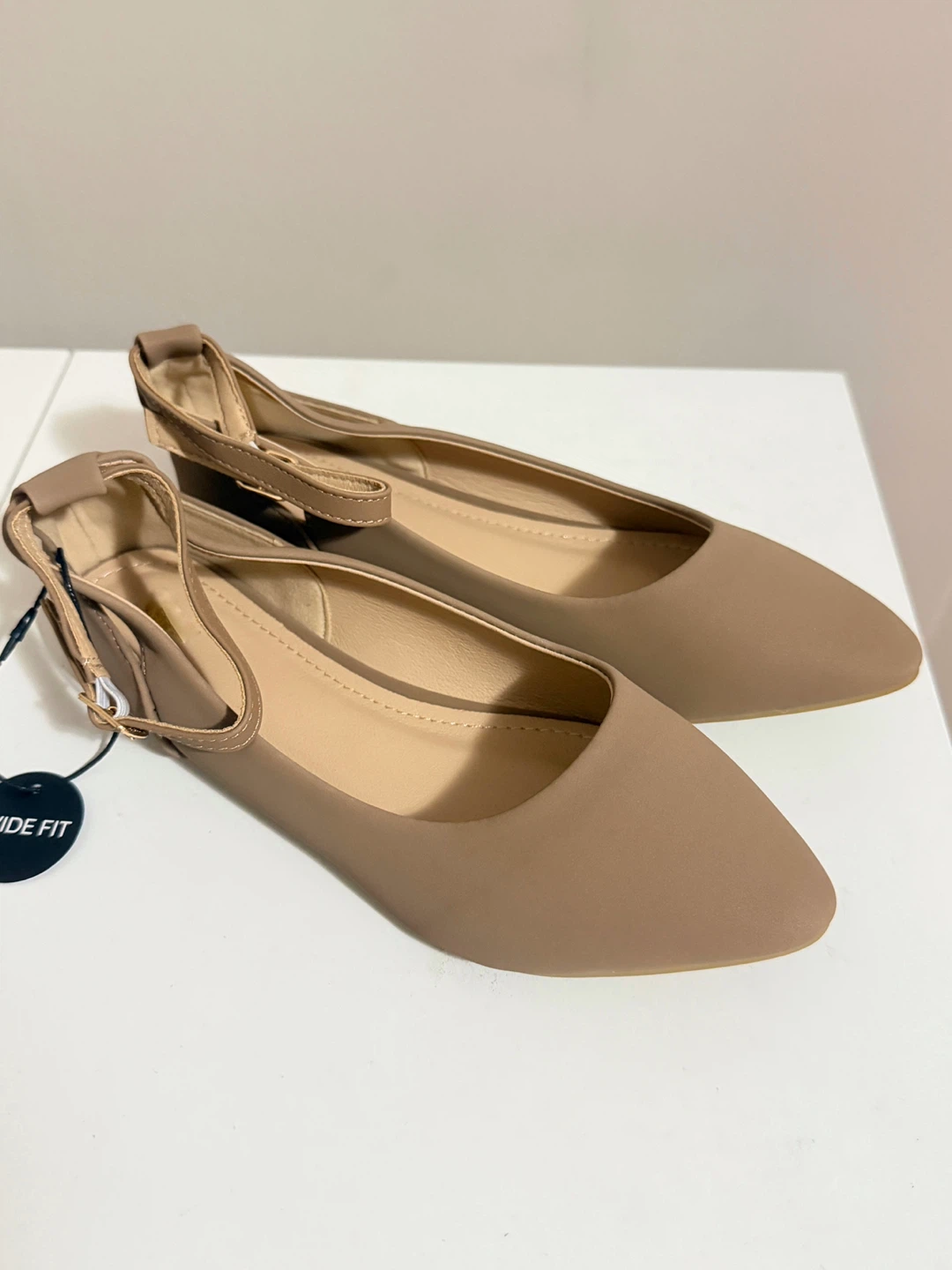 Wide Fit Ankle Strap Ballet Flats - photo 3