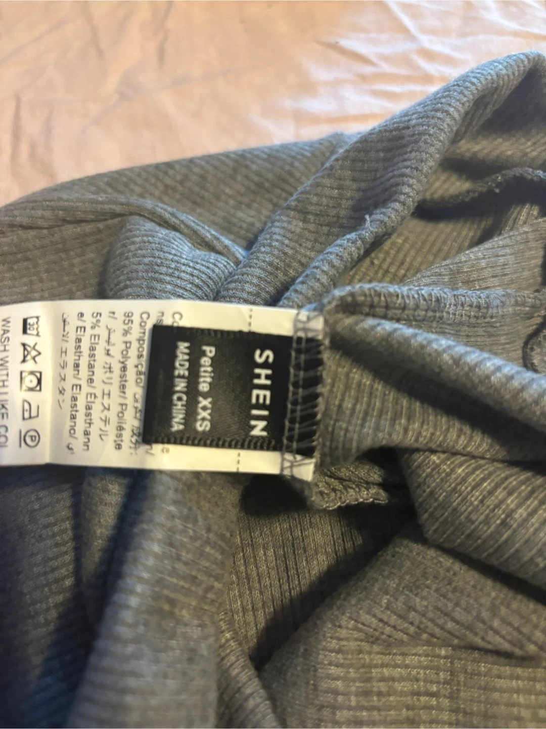 SHEIN Grey Flare Leggings - Petite XXS - photo 2