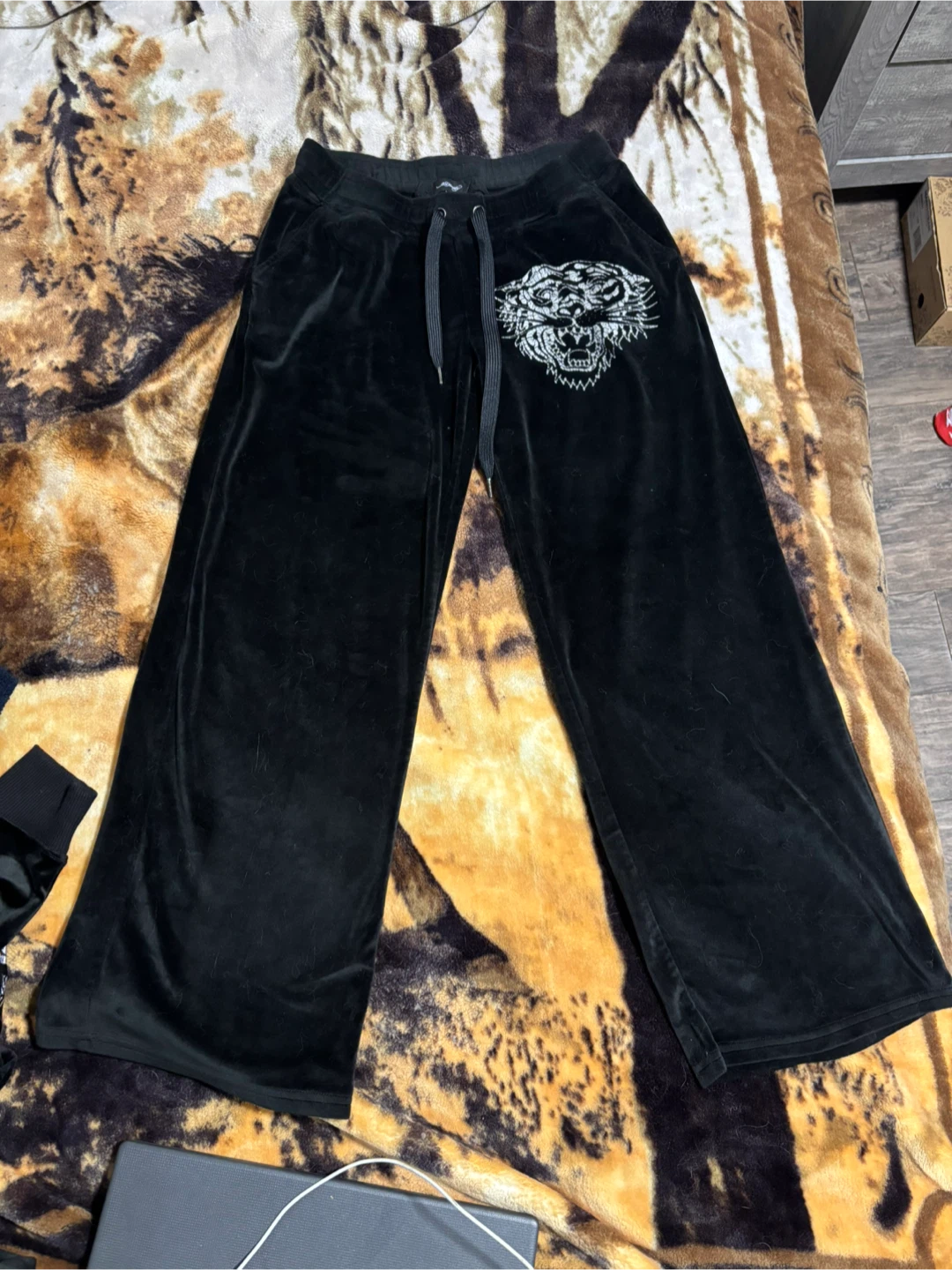 Ed Hardy Black Velour Tracksuit
