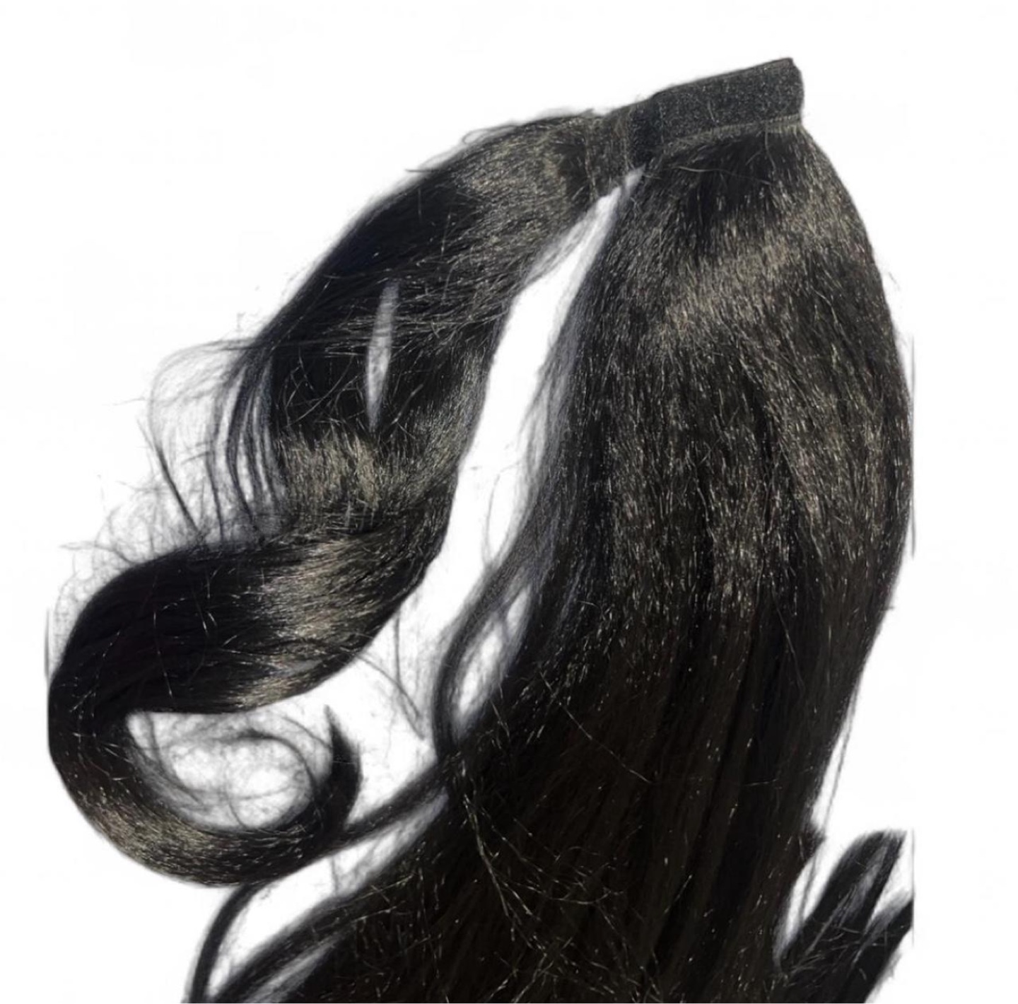 InhHair - Jet Black Ponytail Hair Extension