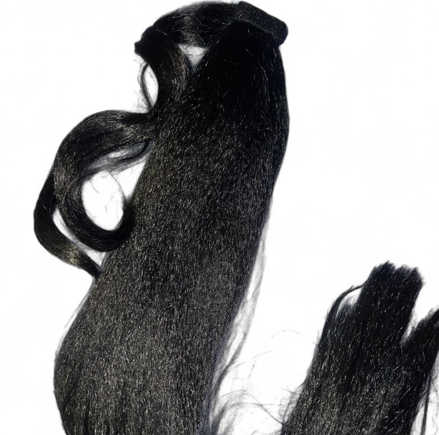 InhHair - Jet Black Ponytail Hair Extension - photo 2