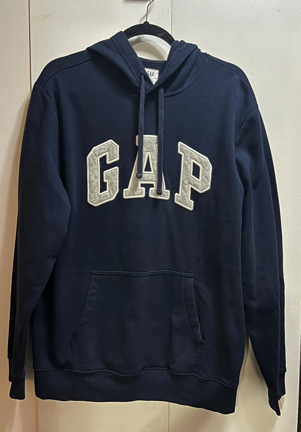 Dark blue Gap Hoodie Grey Logo