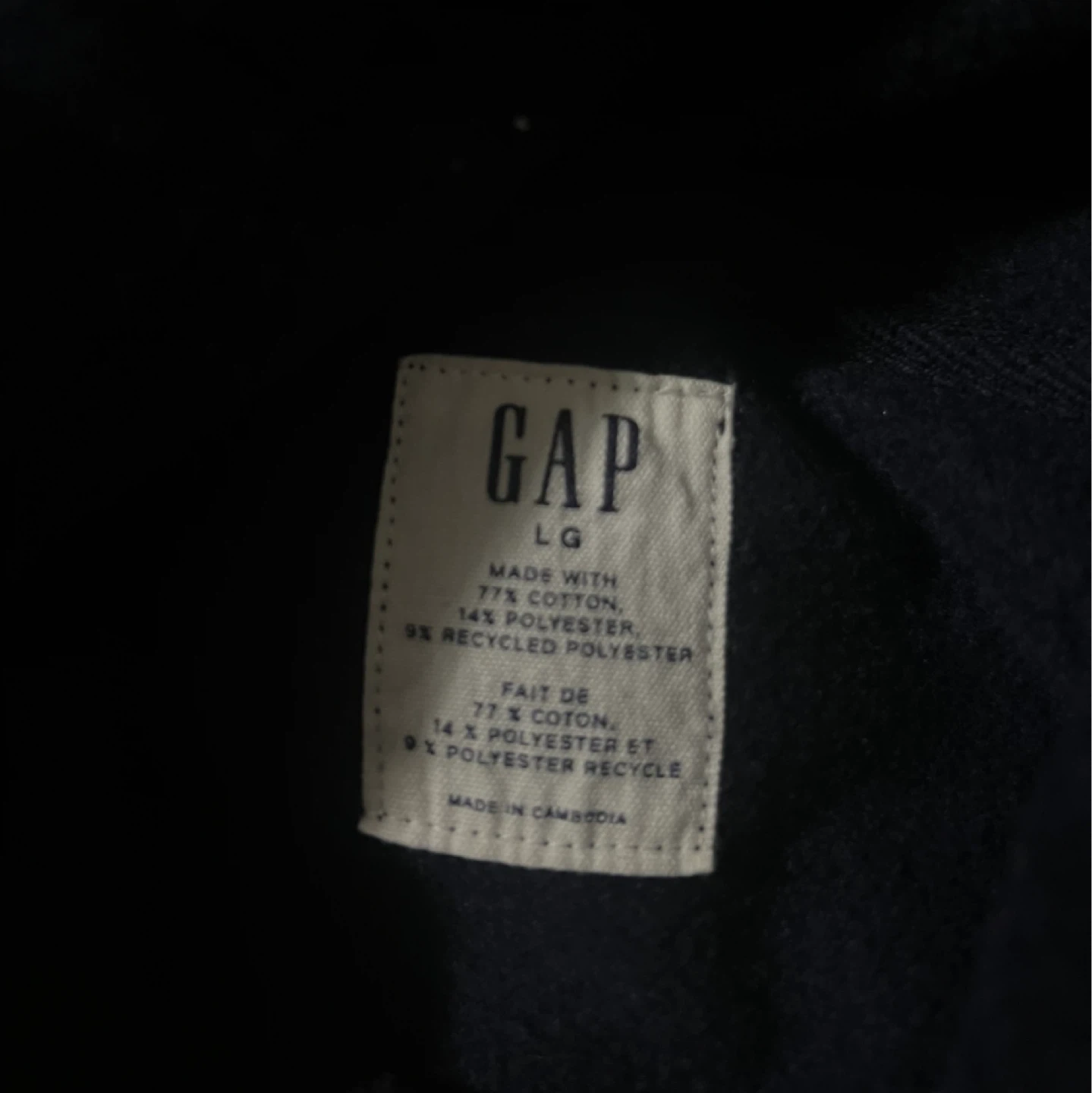 Dark blue Gap Hoodie Grey Logo - photo 3