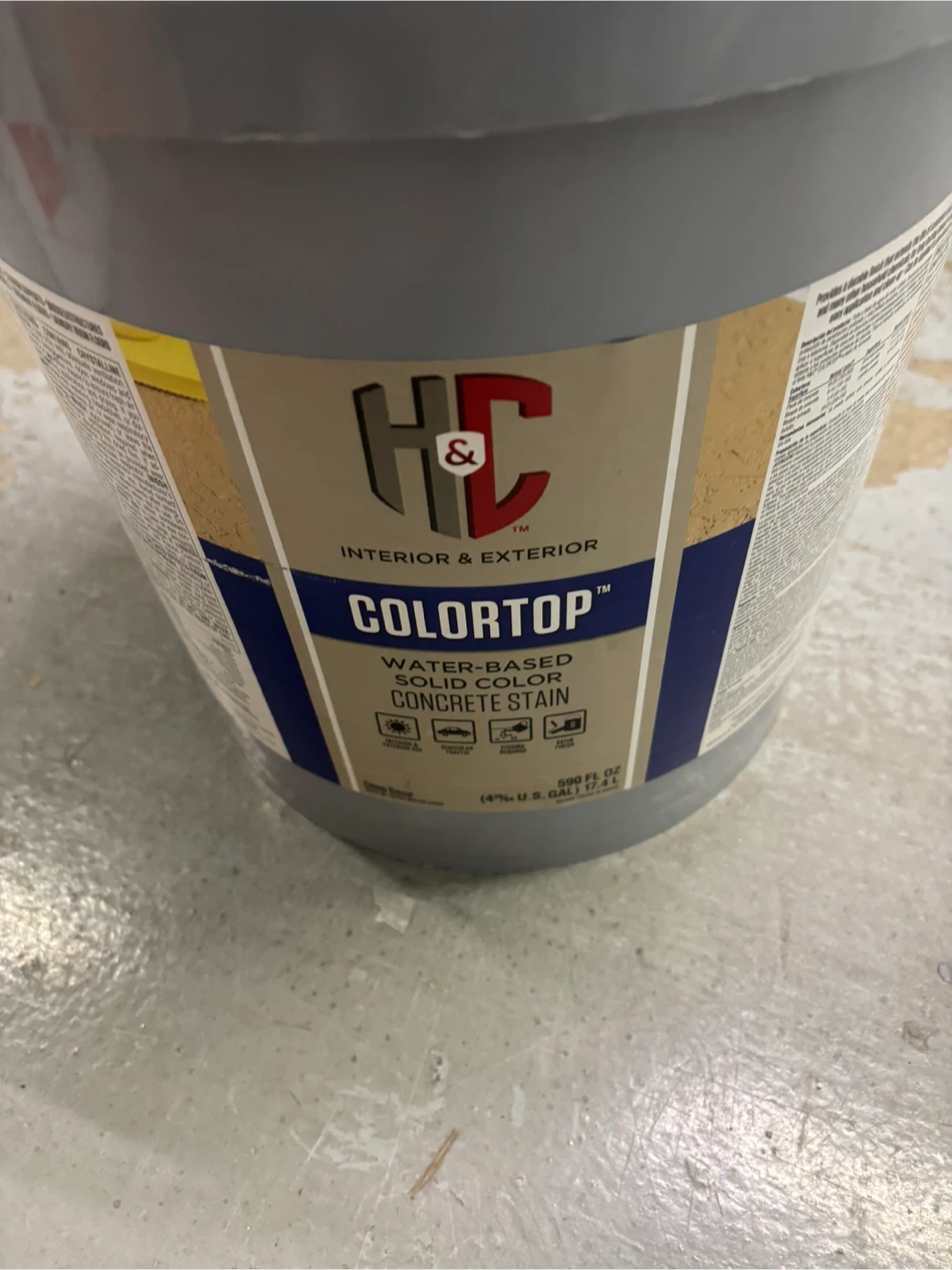 H&C Colortop Concrete Stain - Cabin Brown