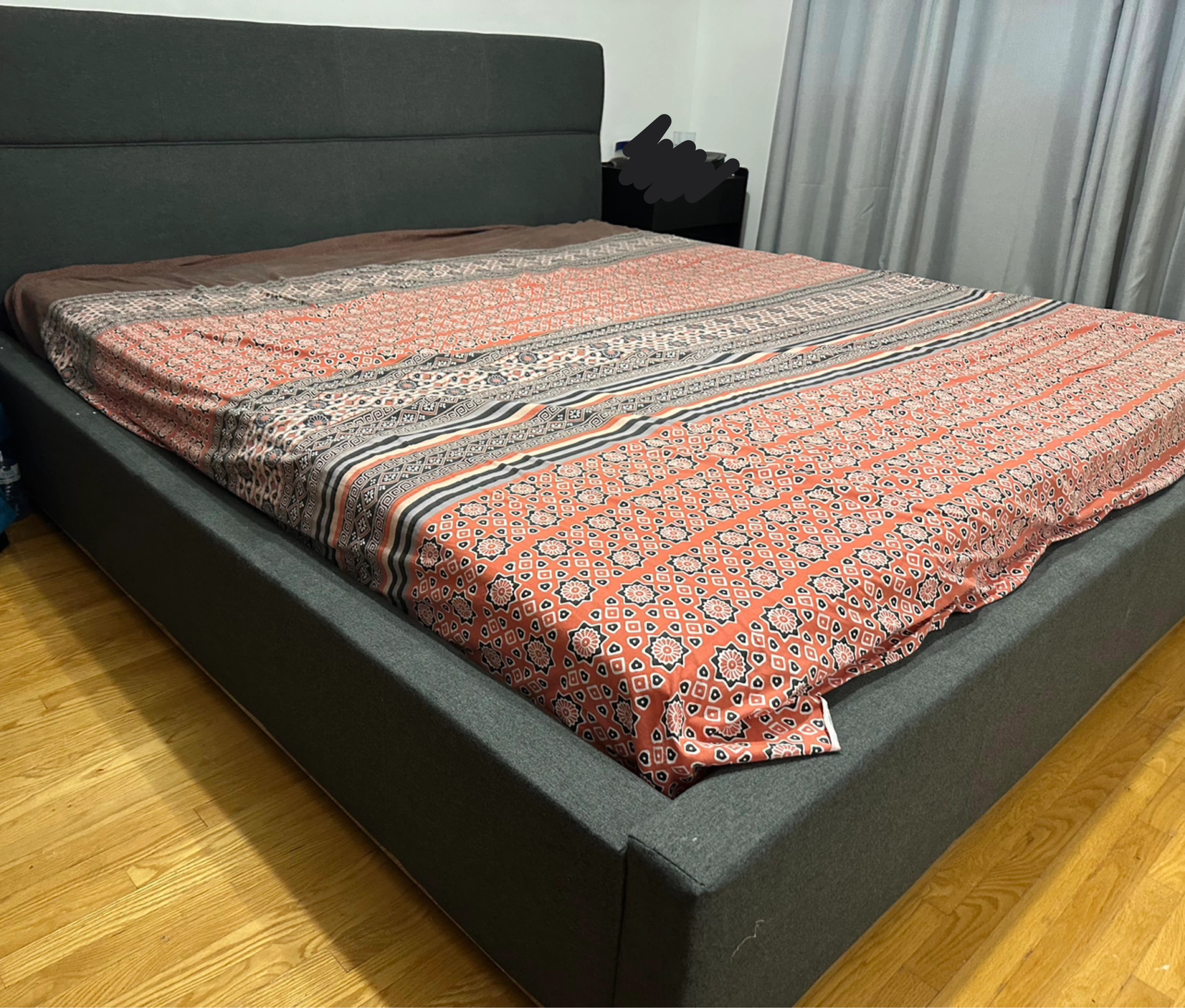 King Size Bed Frame - Grey(Only Serious Buyers) - photo 2