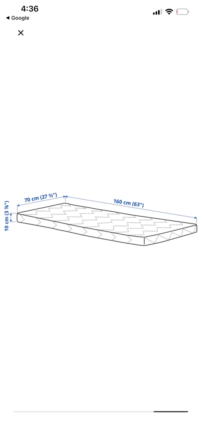 IKEA kids Bed+Mattress+ Protector 70x160cm - photo 5