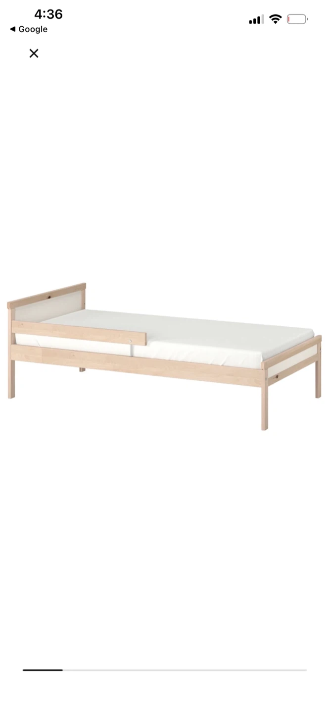IKEA kids Bed+Mattress+ Protector 70x160cm