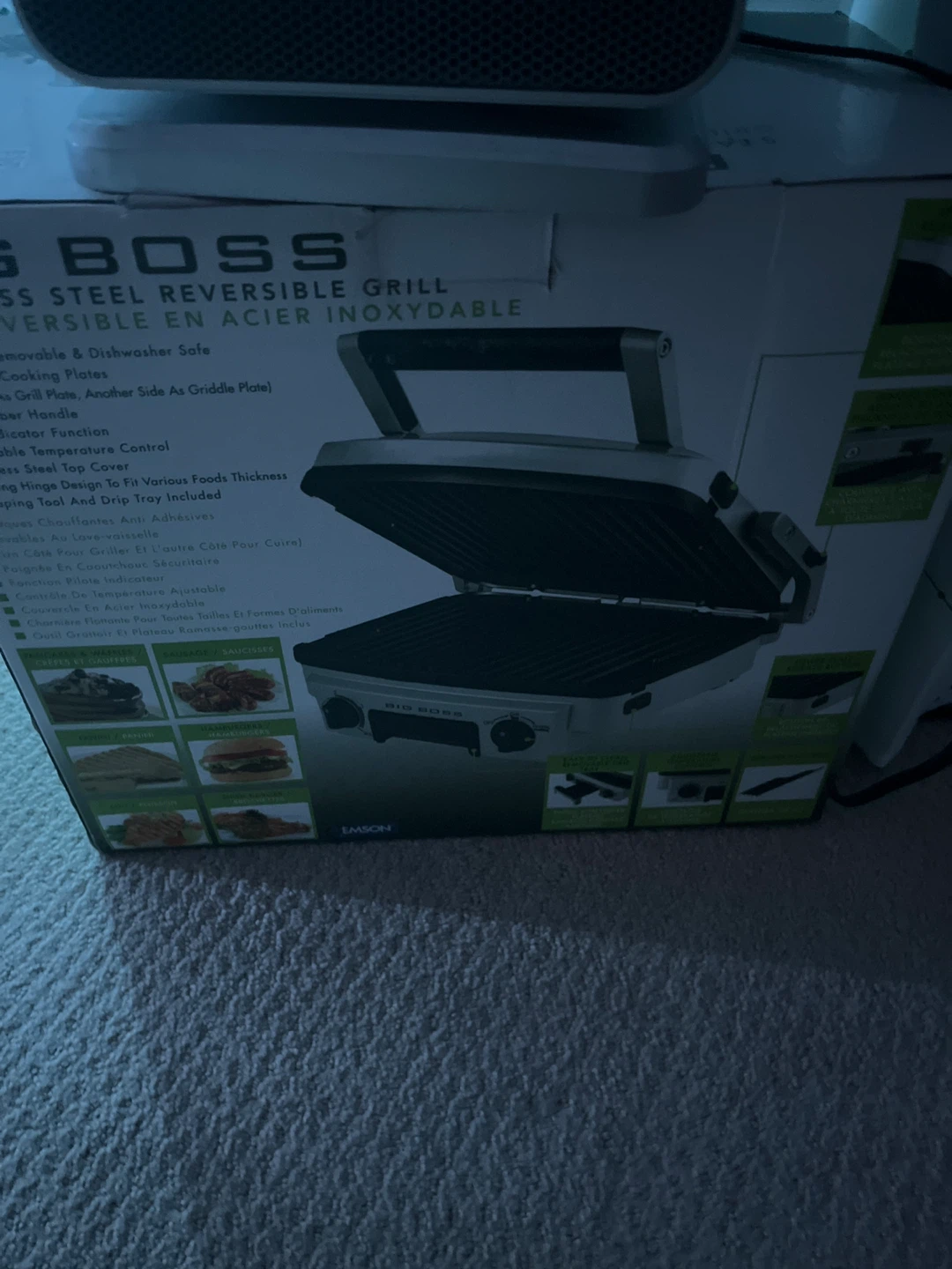 Big Boss 8946 Stainless Steel Reversible Grill - photo 2