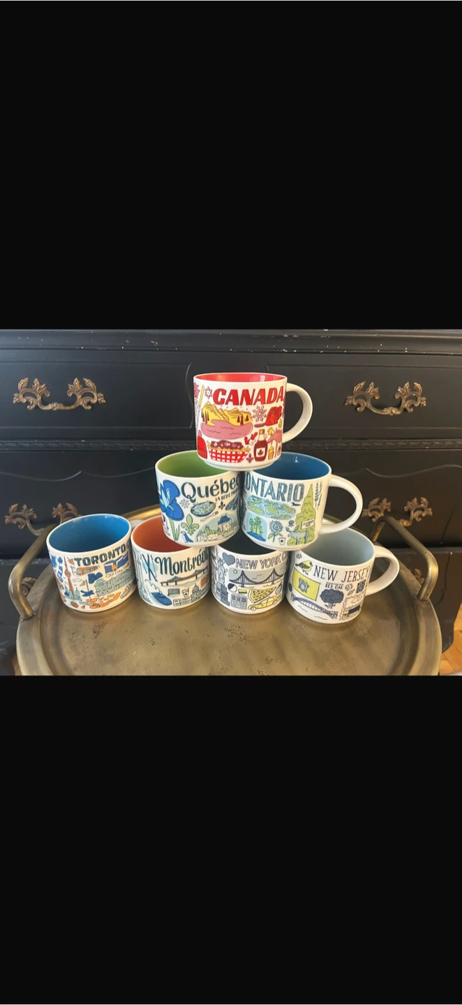 Collection of Souvenir Mugs - Canada, Quebec, Ontario, etc