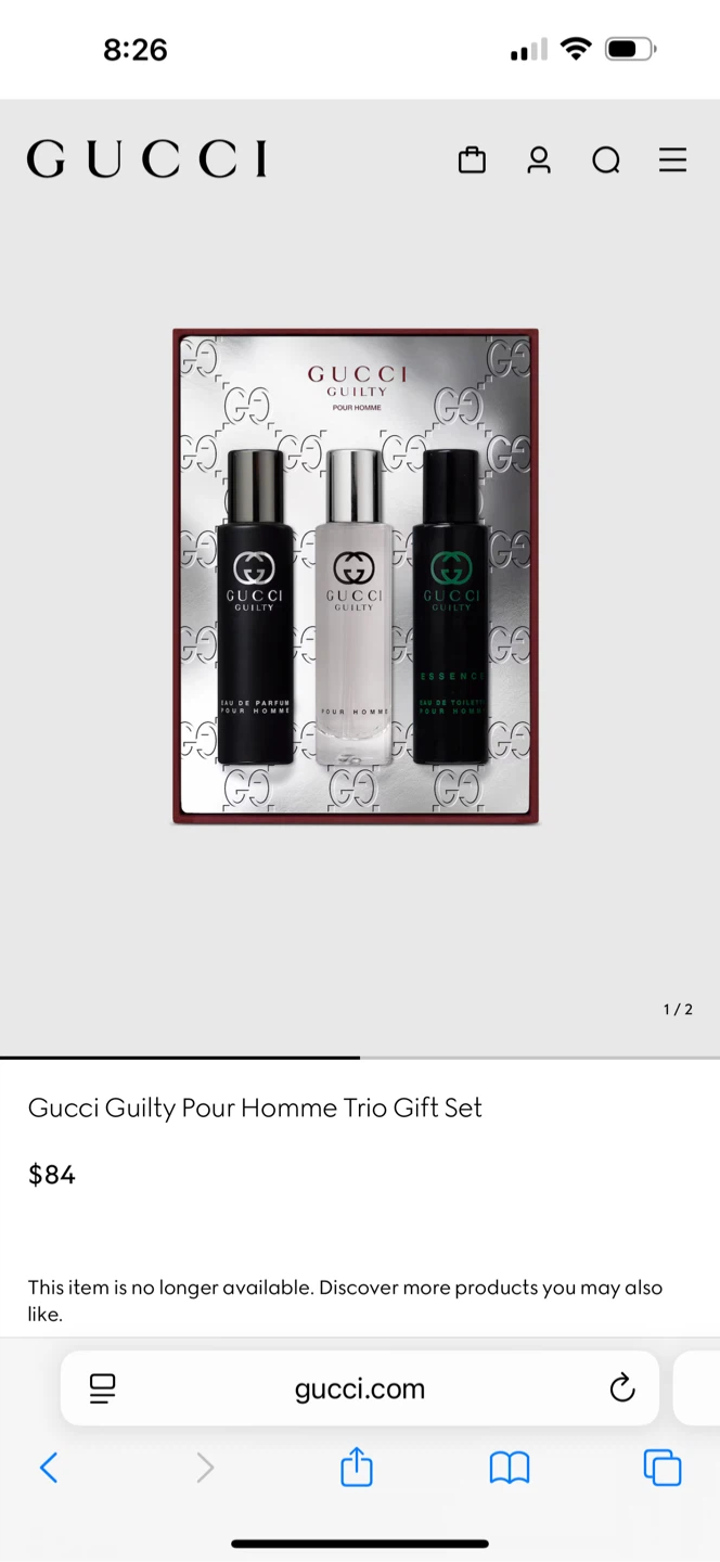 Gucci Guilty Pour Homme Trio Gift Set