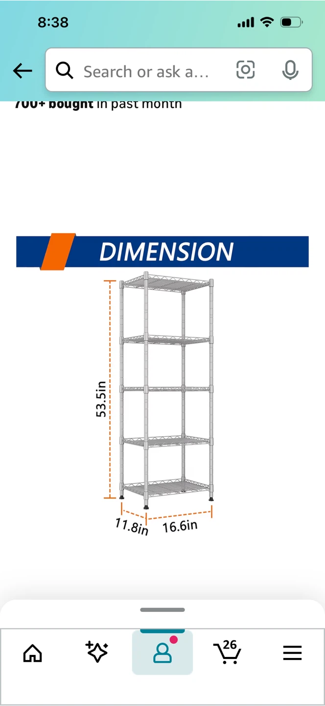 2 metal shelving units - photo 2