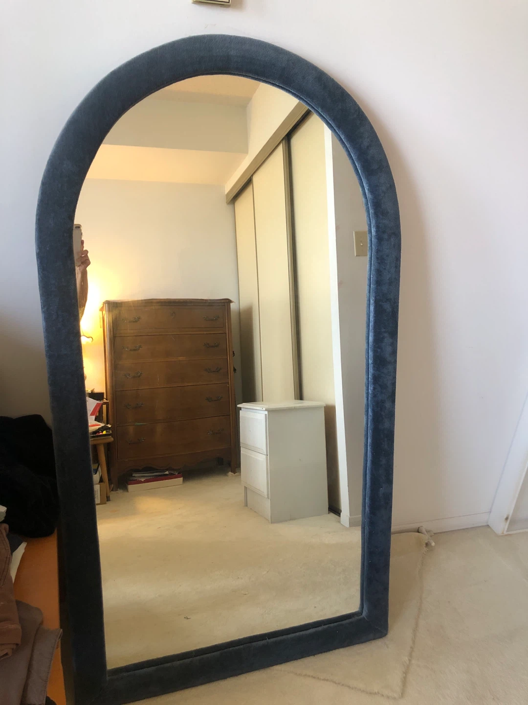Arched Full Length Mirror - Blue