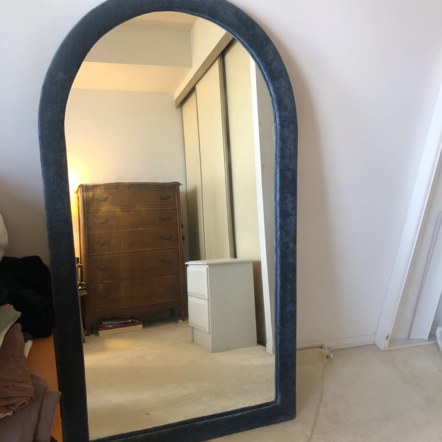 Arched Full Length Mirror - Blue - photo 2