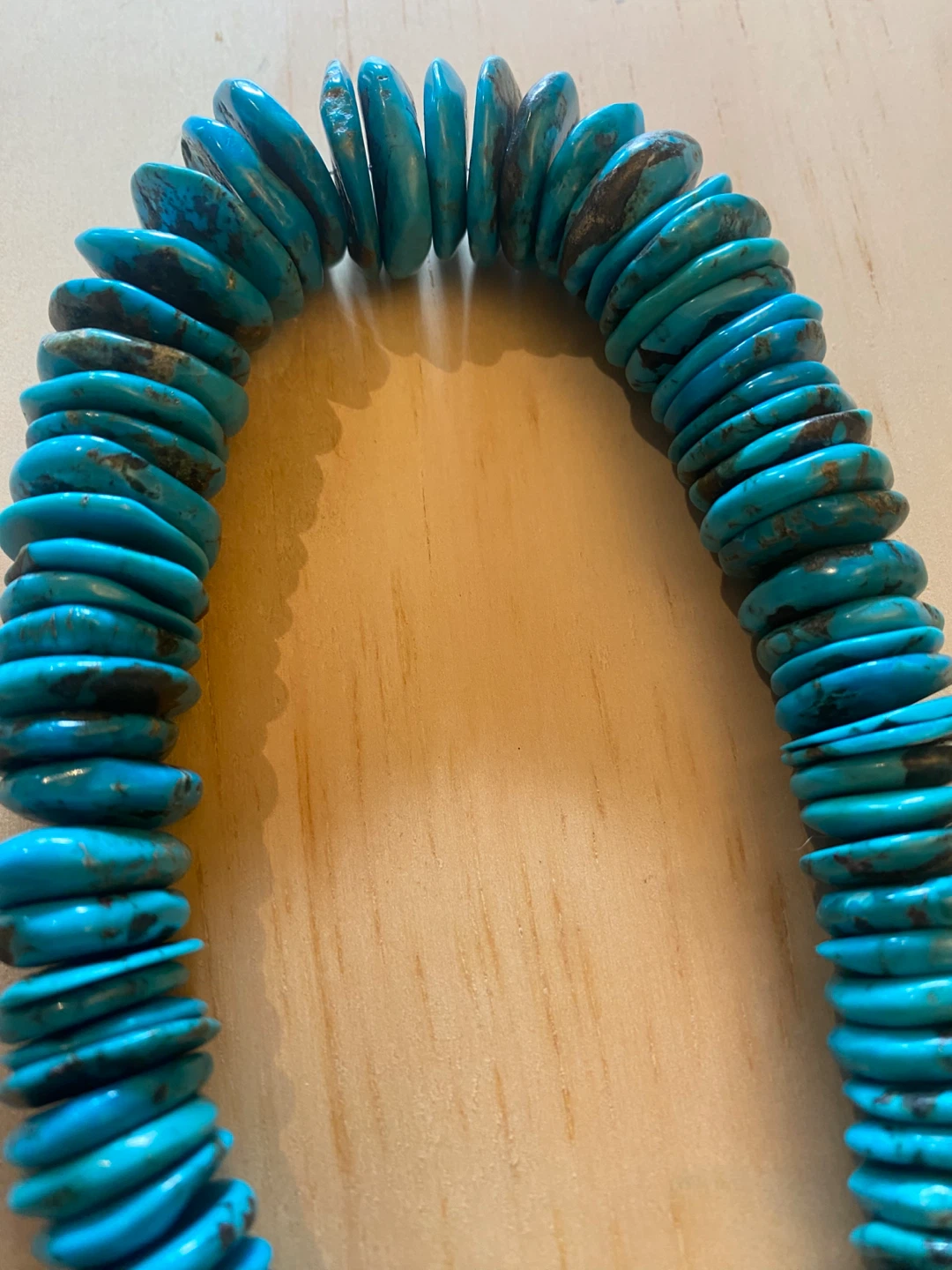 Turquoise Disc Bead Necklace - photo 2