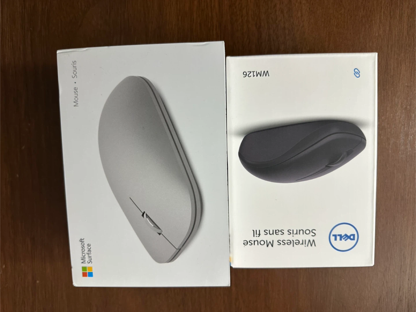 Microsoft Surface Mouse & Dell WM126 Wireless Mouse