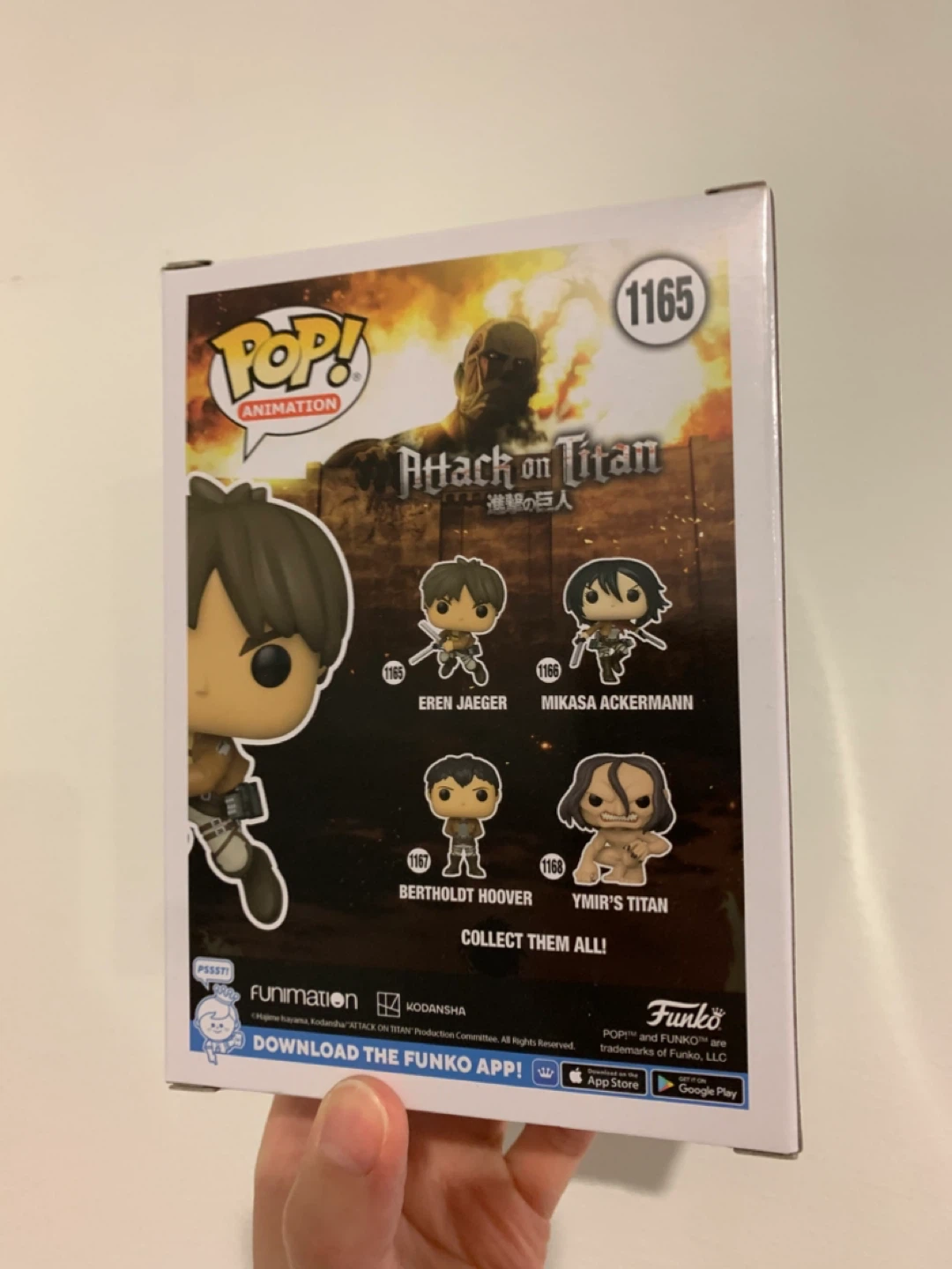 Funko Pop #1165 - Eren Jaeger Attack on Titan vinyl figure - photo 3