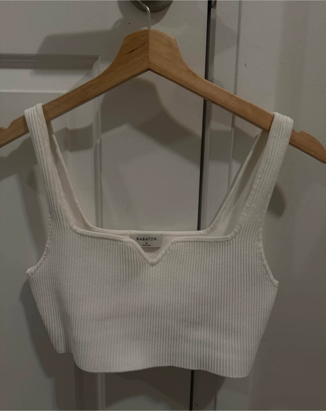 Babaton White Knit Top - Size M