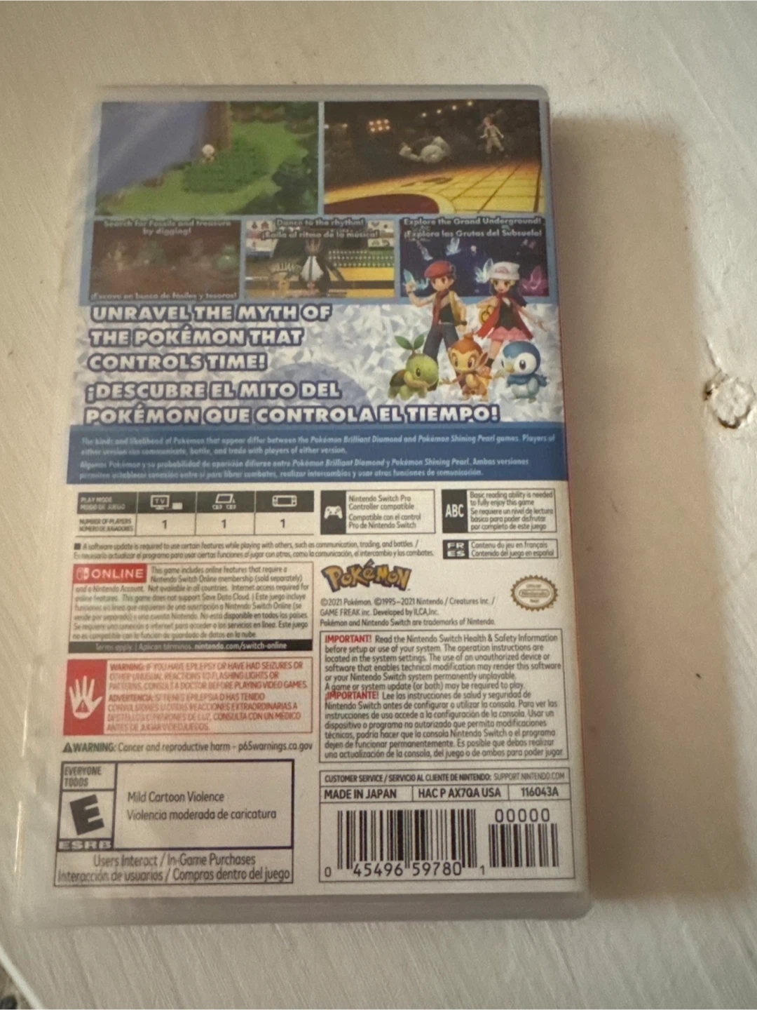 Pokemon Brilliant Diamond Nintendo Switch Game - photo 2