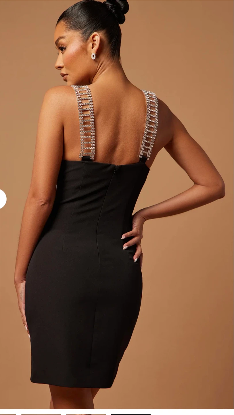 Black Embellished Mini Dress - photo 4