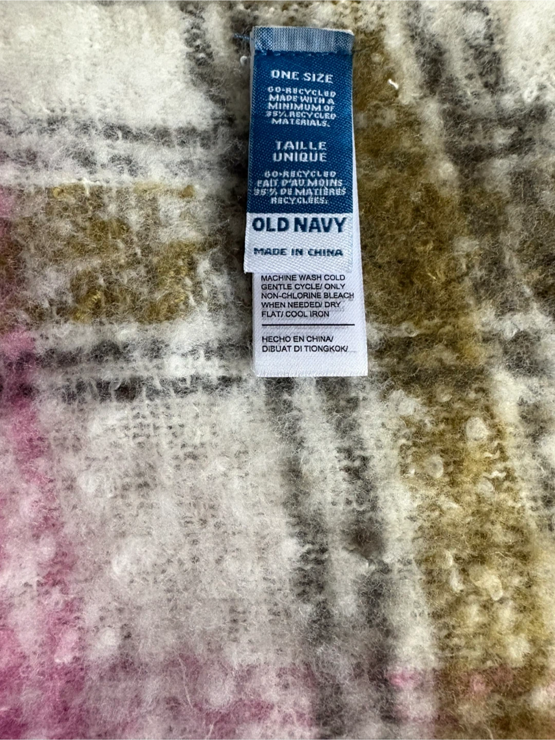 🧡 Old Navy Plaid Scarf - One Size - photo 3