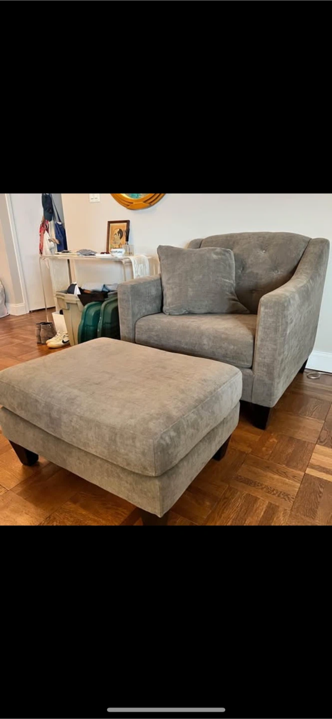 Chair and ottoman