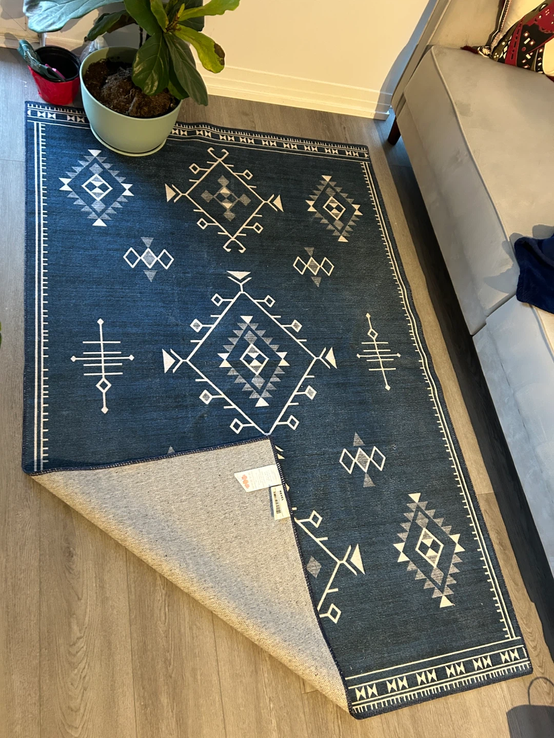 Rain Haven Poppy Persian Washable Rug - 4 x 6 ft - photo 5