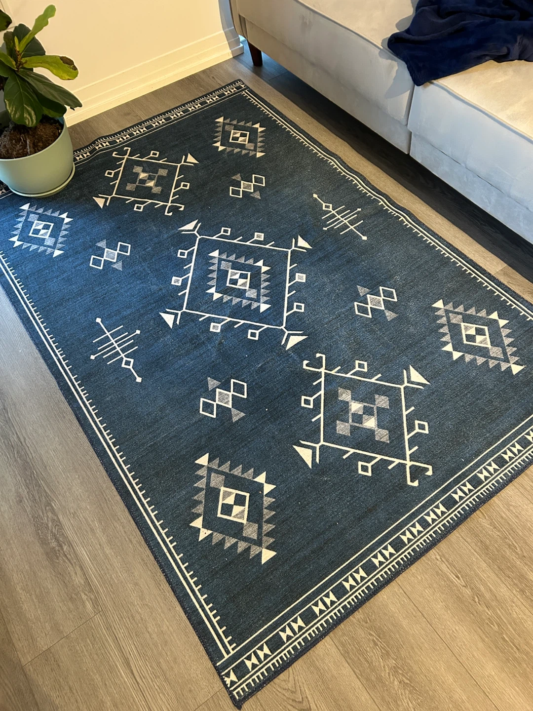 Rain Haven Poppy Persian Washable Rug - 4 x 6 ft - photo 2