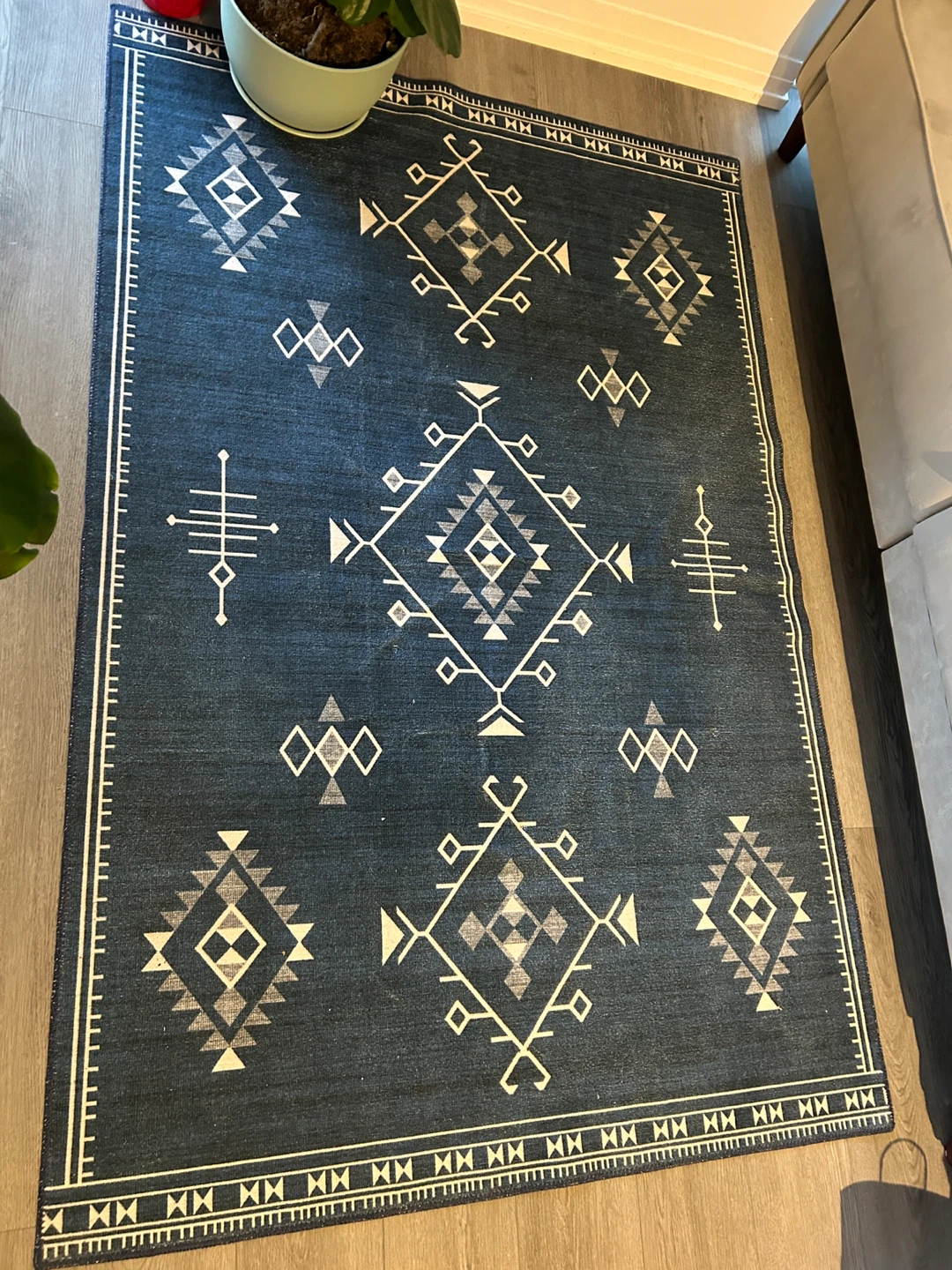 Rain Haven Poppy Persian Washable Rug - 4 x 6 ft - photo 3