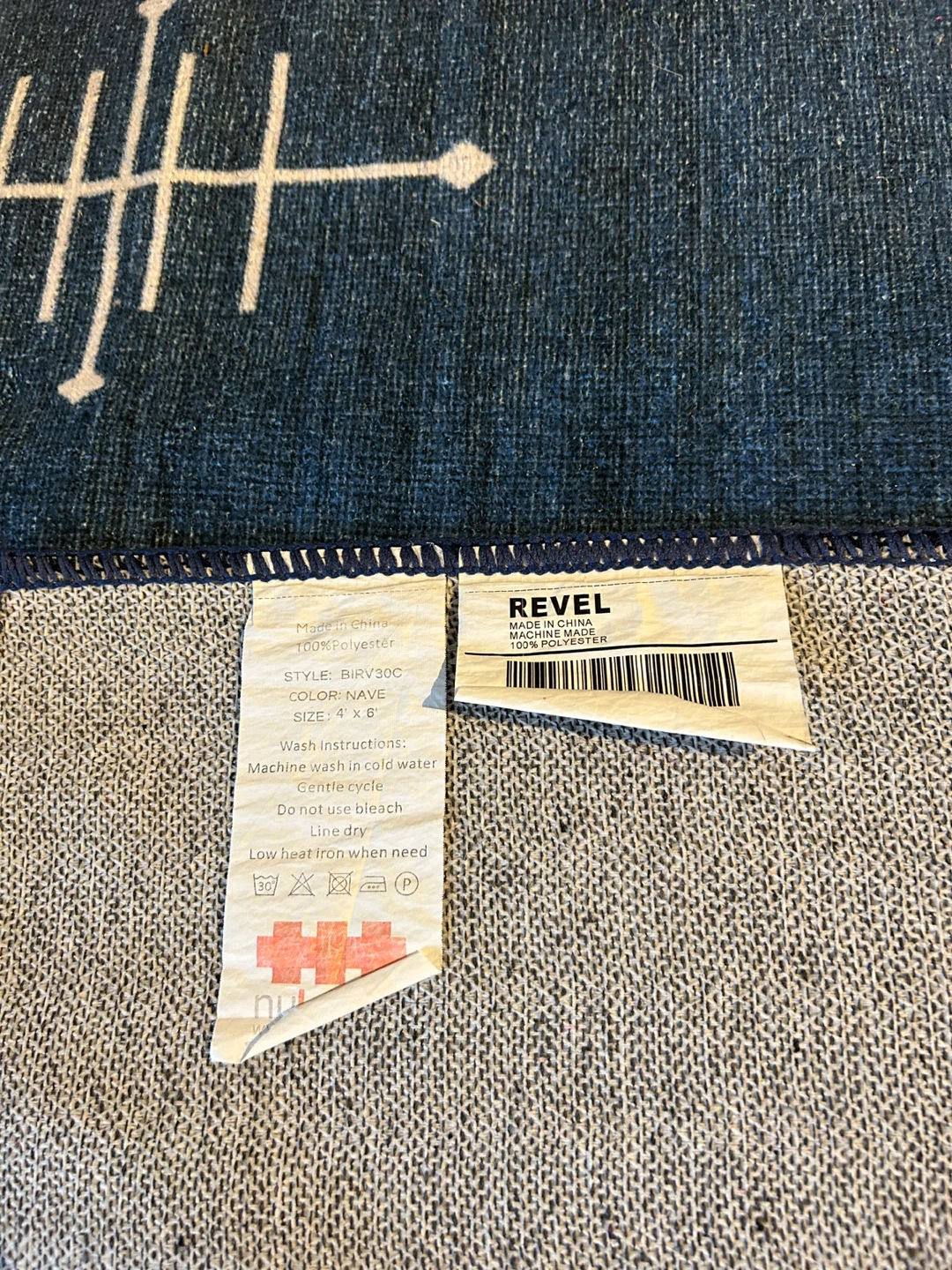 Rain Haven Poppy Persian Washable Rug - 4 x 6 ft - photo 4