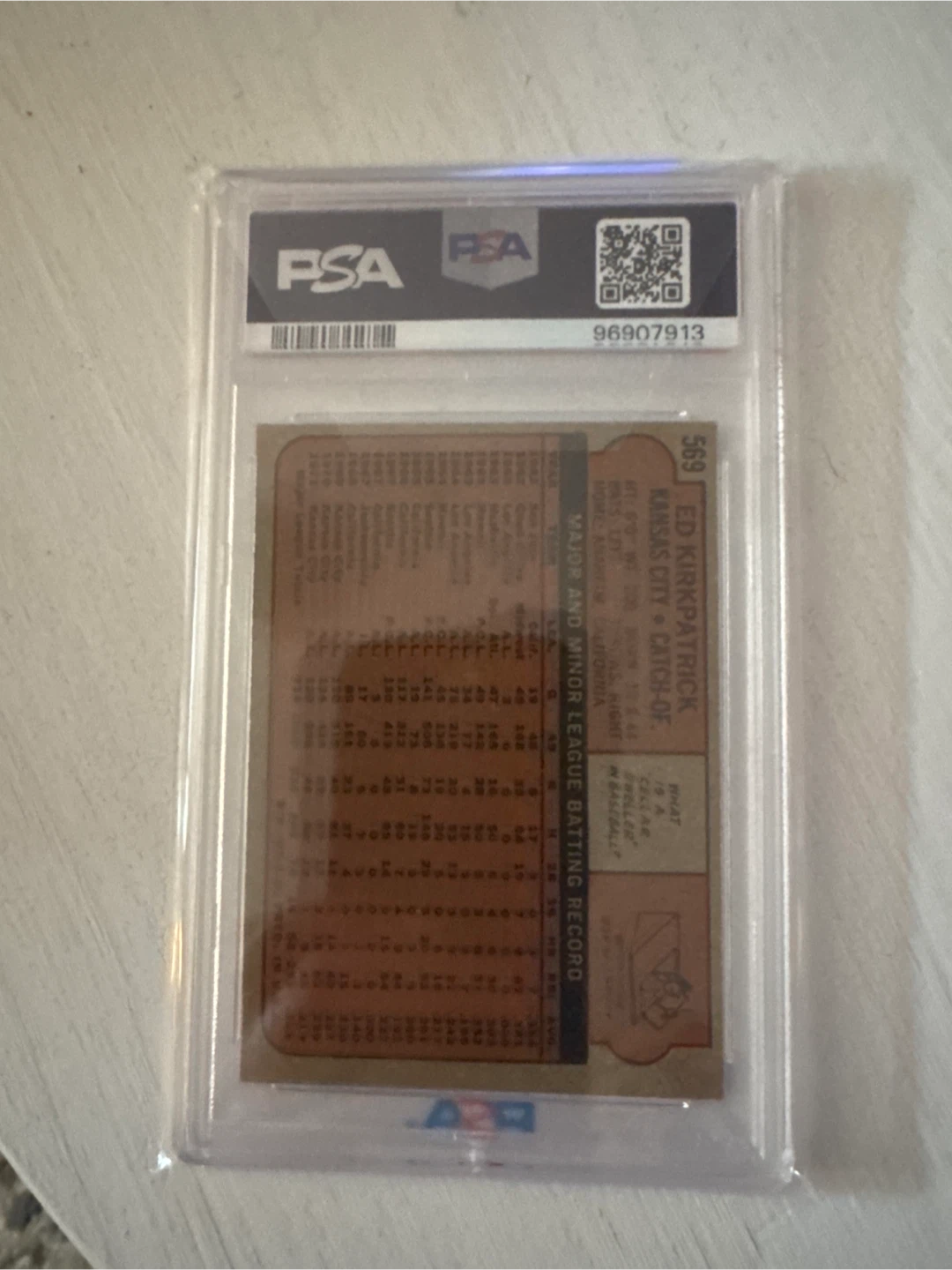 1972 Topps Ed Kirkpatrick #569 PSA 2 - photo 2