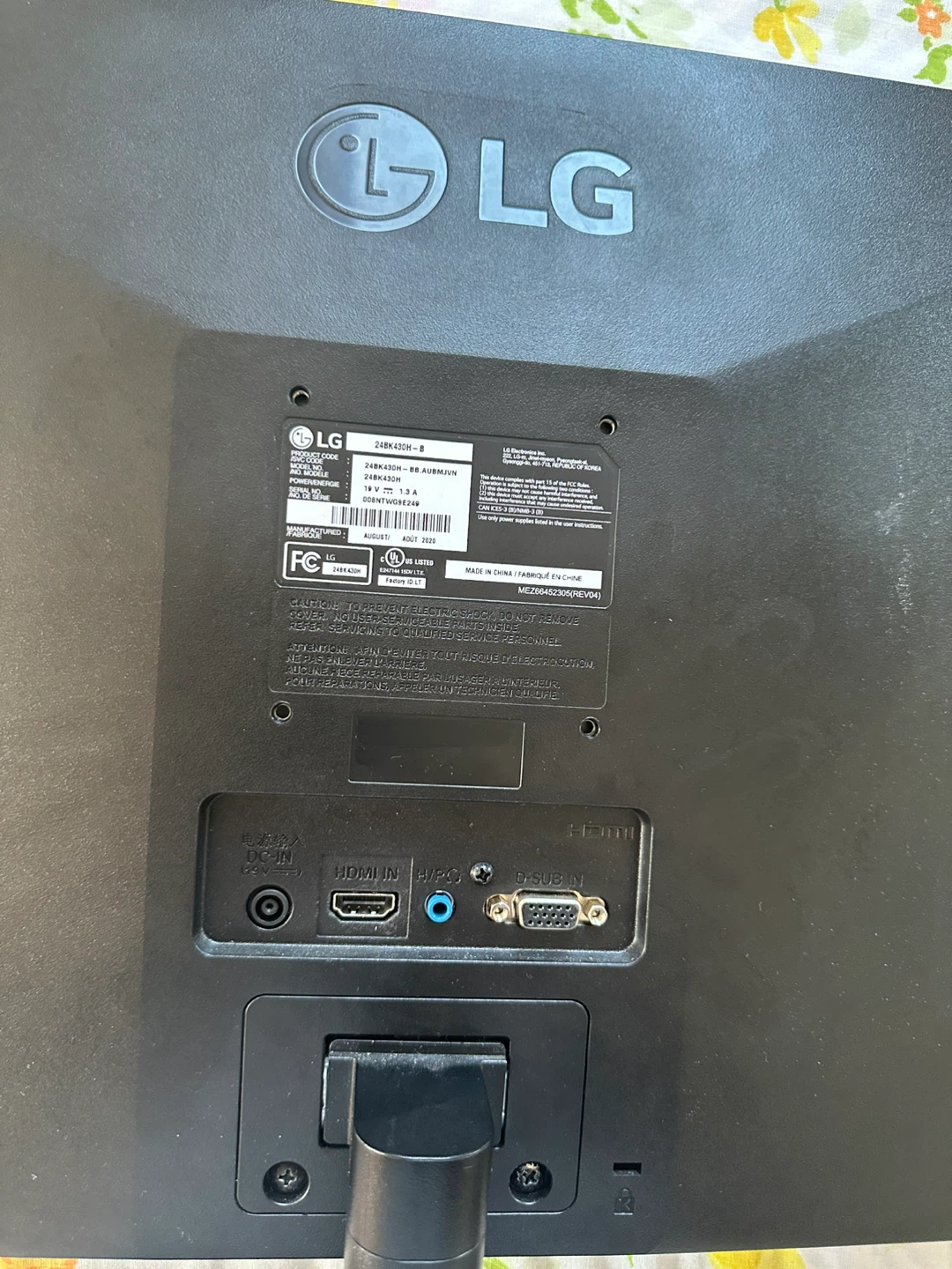 LG 24BK430K-B 24" Monitor - photo 2