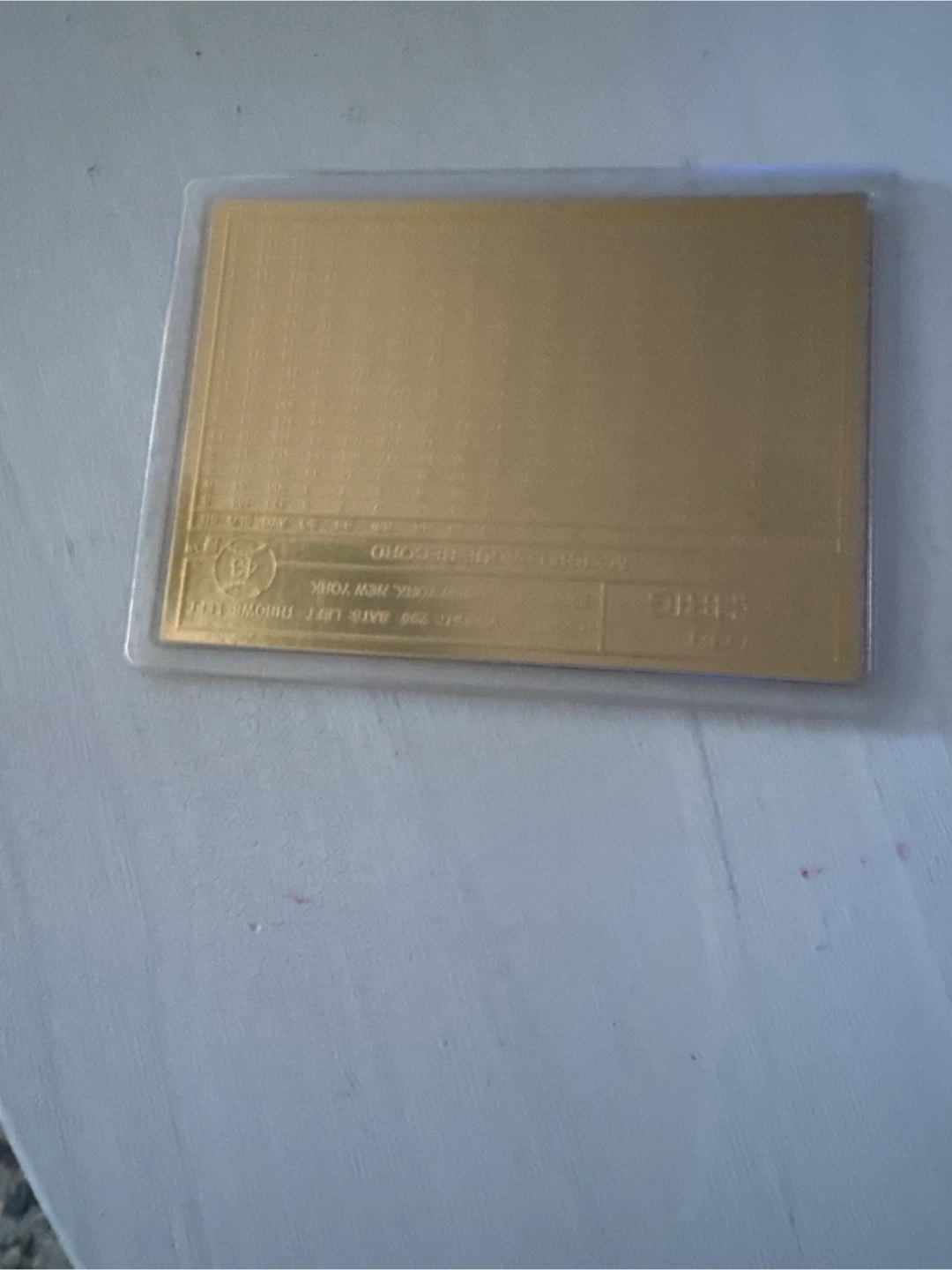Lou Gehrig Gold Card - photo 2