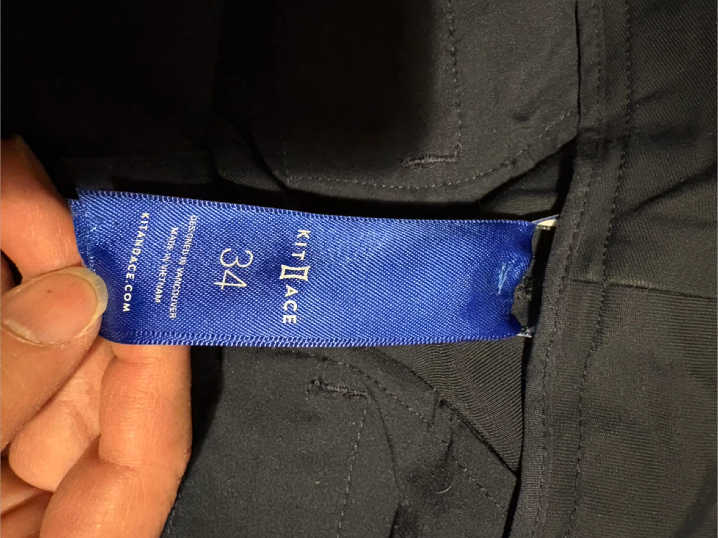 Kitt and Ace Navy Pants - Size 34 - photo 5