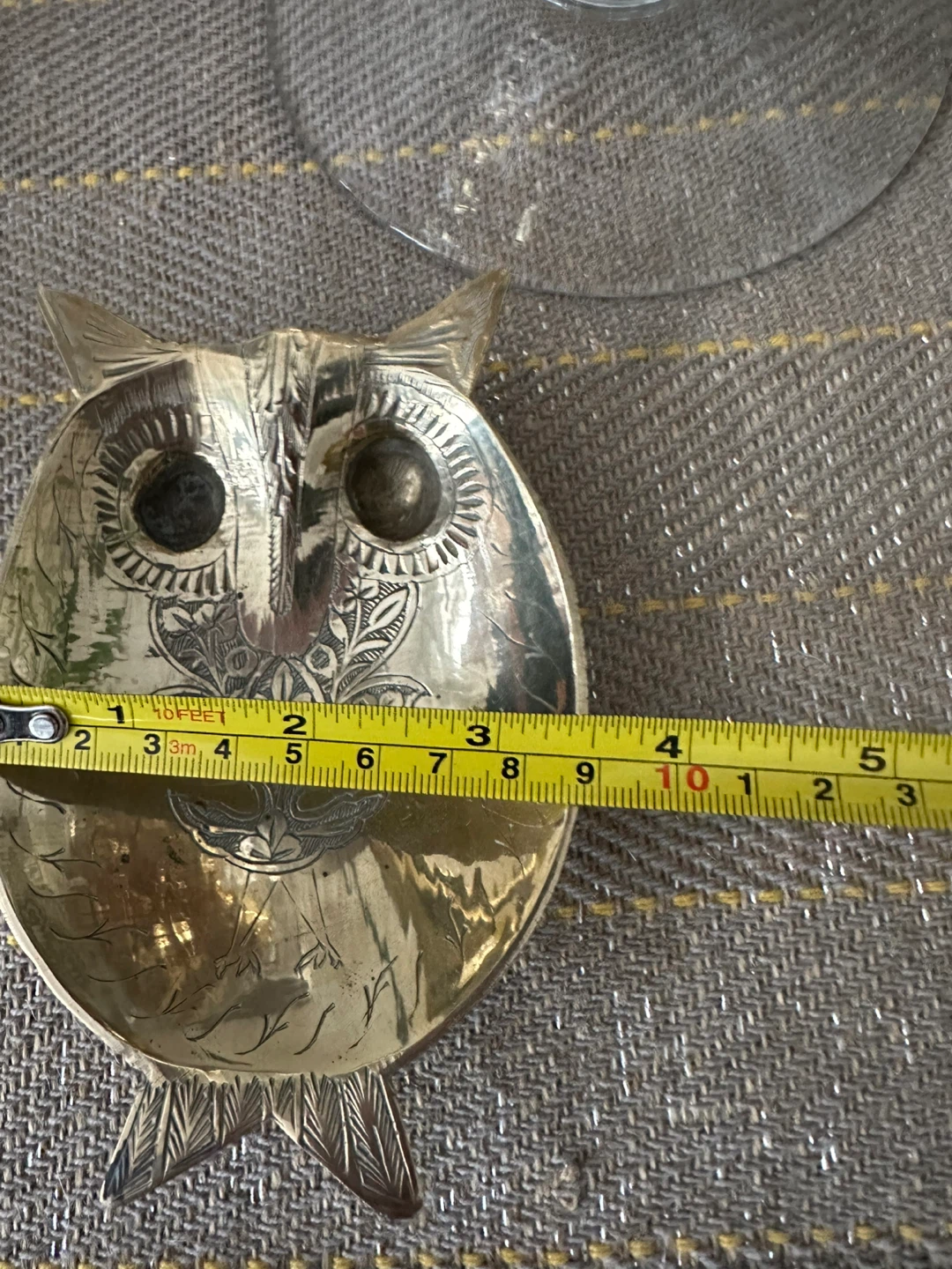 Vintage Brass Owl Dish - photo 5