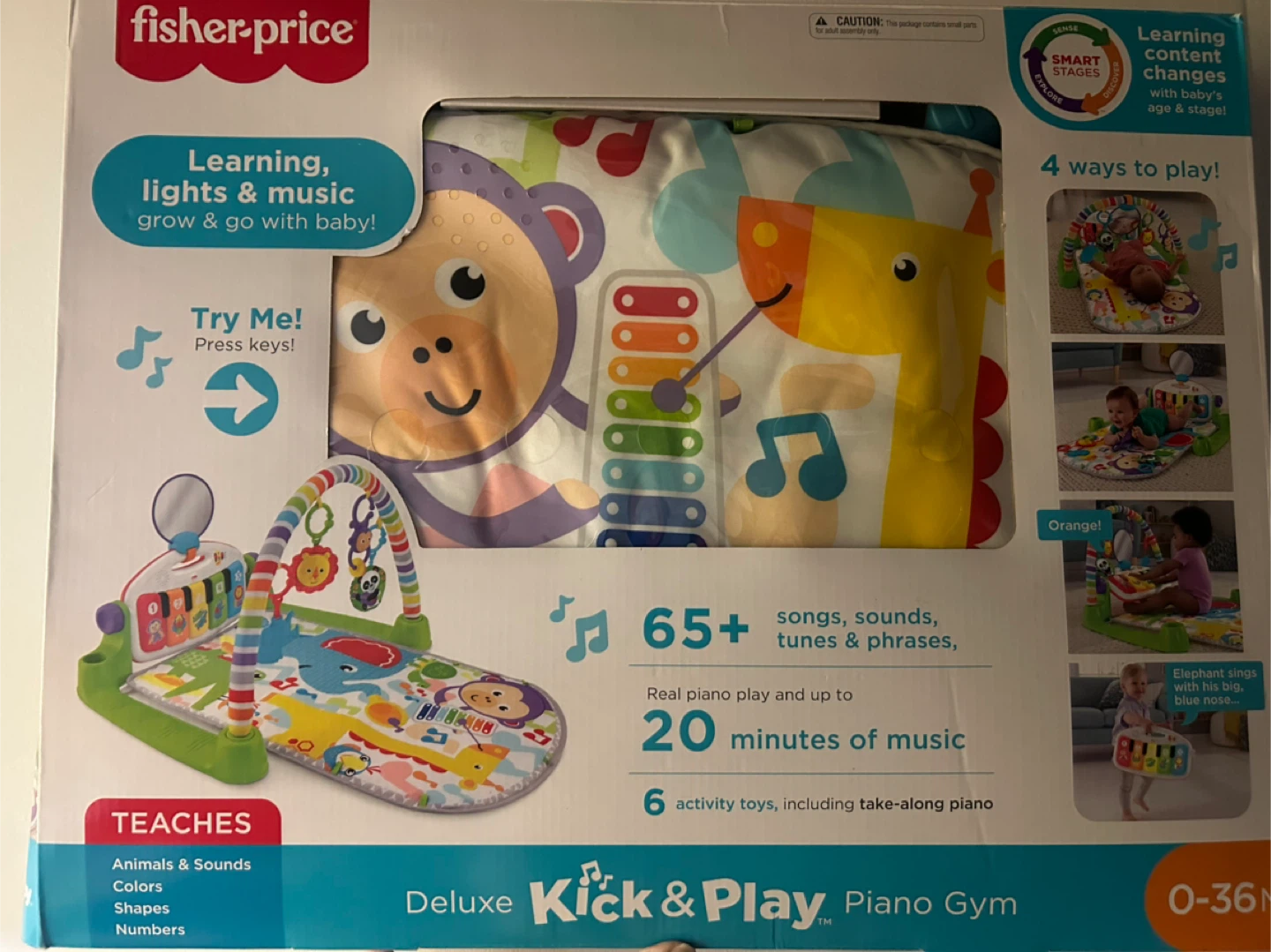 Fisher-Price Deluxe Kick & Play Piano Gym (0-36M) - photo 2